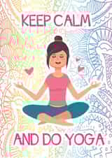 Keep Calm and do Yoga created by Movaliz
