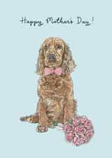 Cocker Spaniel Mother's Day Card created by Amelia Ilangaratne