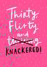 Thirty, Flirty and Knackered! created by Jess Moorhouse