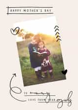 Personalised Mothers Day Photo Card created by Jodie Gaul & Co - from your daughters Mother's Day card