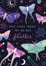 Luna Moth Magical Anniversary card created by Carly Watts