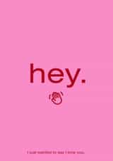 Hey, i love you. created by chauncey.prints