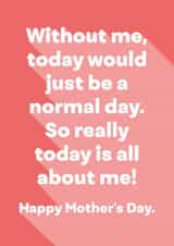 All about me Mother's Day Card created by Ginger Ink Design