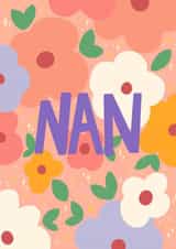 Floral Nan Mother’s Day card created by Finest Imaginary