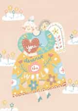 You deserve the world friendship card created by Miss NoProblem