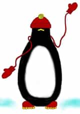 Penguin Greetings created by Rosy Moon U.K.