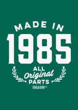 Made In - 1985 created by Duke & Sons