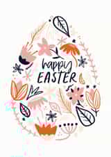 Floral Happy Easter Card created by Sweetlove Press