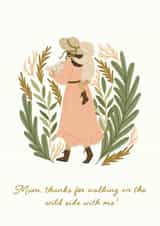 Wild side Mother's day card created by Frankie Norman