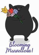 Blooming Marvellous - Black Cat created by Cheryl Wilson