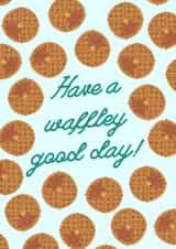 Good day waffle card created by Lauren Beth Designs