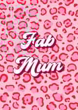Fab Mum Leopard Print Card created by Lauren Beth Designs