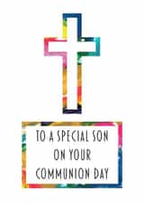 Special Son Communion Day Card created by size3art