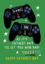 Gaming Father's Day card created by NICHOLA COWDERY ILLUSTRATIONS