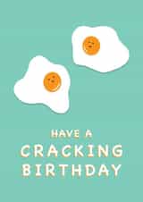 Unisex Funny Cracking Egg Birthday Card created by LAYERS DESIGNS