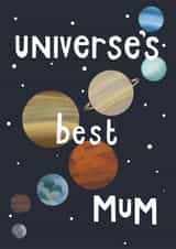 Universe's Best Mum created by Popsie Cards