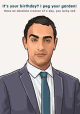 Stath Lets Flats - It's Your Birthday? I Peg Your Garden! created by Hannah Panther Designs