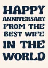 Humorous Anniversary Card For Husband Card created by Exquisite Studio