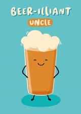 Beer-illiant Uncle Card created by Macie Dot Doodles