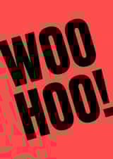 Woo Hoo! Blur inspired Indie celebration card created by Groove Is In The Art