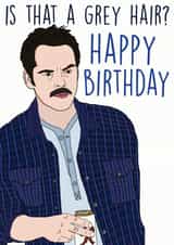 Twilight Saga Inspired Charlie Swan birthday card. Is that a grey hair? created by The Pug Cartel