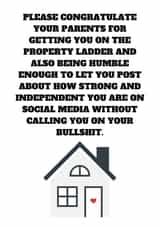 Congrats on the new home - but not to you card created by No Filter Cards