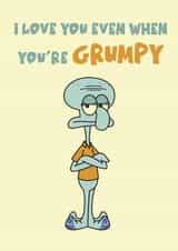 Squidward, Funny, meme, Card for Him,/Her, Girlfriend, Anniversary created by Sorina's Art