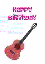 Guitar Birthday Card created by Zesty Cards