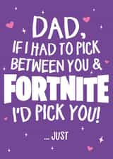 I'd pick you over fortnite created by Wild Card
