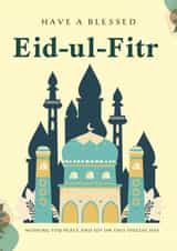 Have a blessed Eid-ul-Fitr card created by ArtByAT