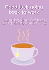 Maternity Leave Back To Work Card created by @Laura Lonsdale Designs