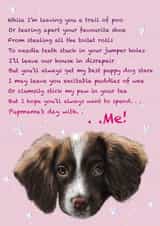 Puppy poem ‘pupmama’s’ Mother’s Day card  created by Georgia-mae  Stewart 
