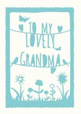 Pretty Mothers Day Card - Grandma - Birds - To My Lovely Grandma created by Cloud Cuckoo Design