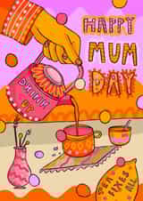 Tea fixes all mother's day card created by Freya Niamh Design