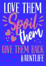 Funny Aunt Birthday Card created by Nina’s Novelties