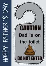 Father’s Day Toilet Door Hanger created by Kate and Co