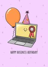Happy Business Birthday Card created by The Modest Lobster