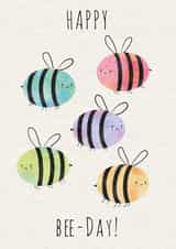 Happy Bee-Day Birthday Card created by Eli Johnathan