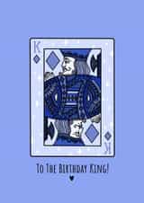 The Birthday King Birthday Card created by The Modest Lobster