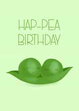 Hap-pea Birthday Card created by Moo Cow Design