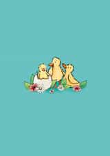 Spring chicks! created by Jade Lawley Illustration