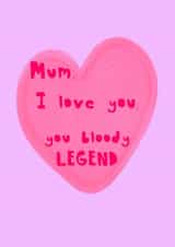 Simple Heart, Funny Mother’s Day Card created by Nina’s Novelties