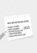 New driver repair guide created by Lucy Rose Party
