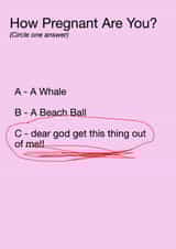 How Pregnant Are You Baby Shower Card created by RileyMax Creations