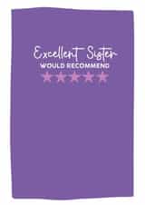 Colourful Funny Sister Card created by Xoxo Designs by Ruth