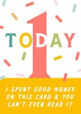 Silly Sprinkles 1st Birthday Card created by URGHH Card Co.