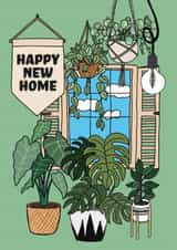 Happy New Home House Plants Card created by Talk & Tell