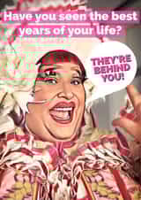 Funny Panto Dame Birthday Card created by Miss Fleur Tashus