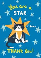 You Are A Star- Thank You Card created by Nat Ellis Illustration