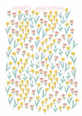 Happy Birthday Illustrated Floral Birthday created by Michelle Manolov